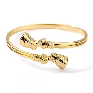 FREE BODY BUTTER! Gold Egyptian Ankh Bracelet Bangle Cuff Costume Accessories